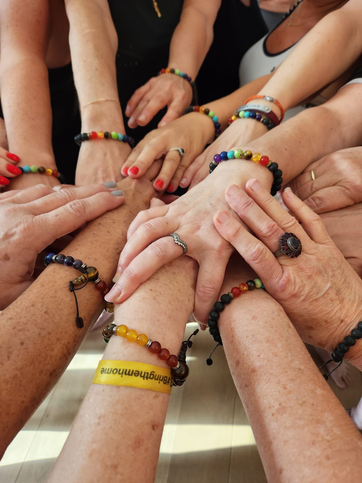 Diffuser Chakra Lava Rock Bracelets - Aromatherapy Diffuser - צמידים ארומתרפיים